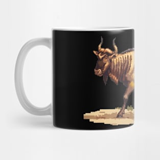 Pixel Wildebeest Mug